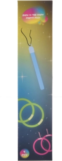 Világító pálcikák UH műanyagból, vegyes színekben, 5 db
