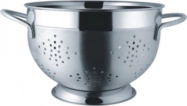 Rozsdamentes acél szűrő fülekkel, 25 cm