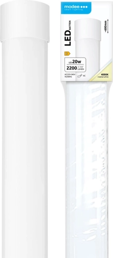Modee Batten LED világítótest 20 W, 600 mm, 2200 lm, semleges fehér, IP20