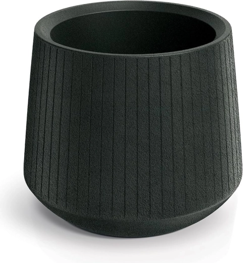 Coro Bowl virágtál 48 cm – sötétszürke műanyag kültéri és beltéri kaspó
