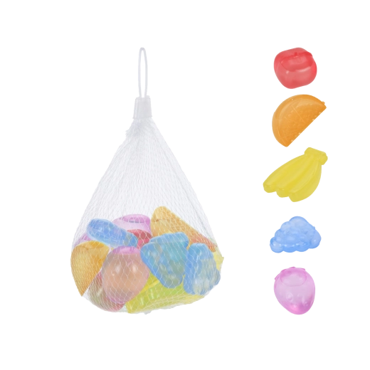 18 darab újrafelhasználható gyümölcs alakú jégkocka készlet