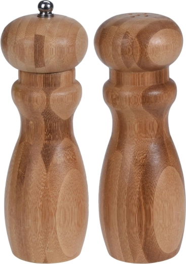 Bambusz bors- és sóőrlő készlet 16,4 × 5,3 cm, 2 db
