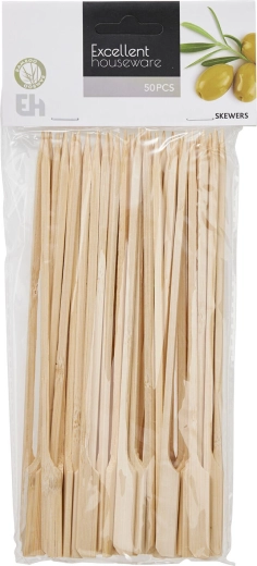 Bambusz grillnyársak fogantyúval 20 cm (50 db)