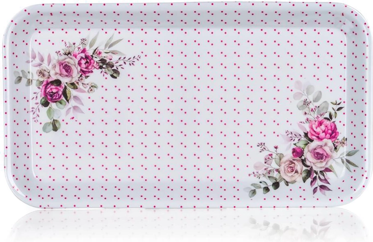 Melamin tálca ROSE 29,5 × 16,5 cm