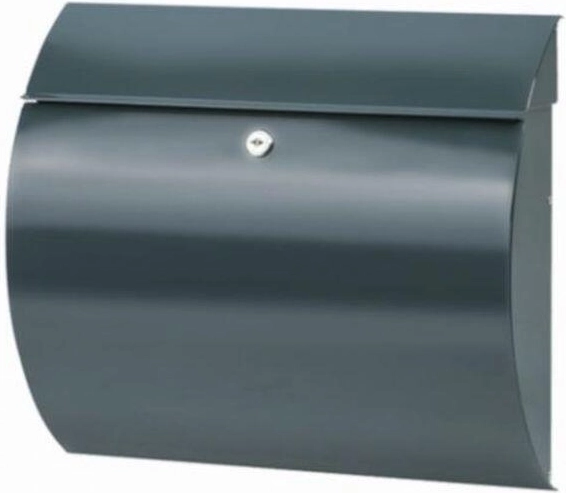 Toscana antracit színű, horganyzott acél postaláda 330 × 360 × 100 mm