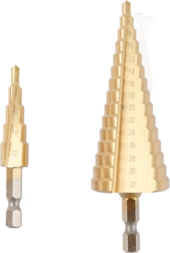 Lépcsős fémfúrókészlet 4–32 mm, 2 darab