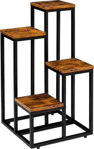 Virágállvány, fém, 4 szintes, 68 cm – 1 db