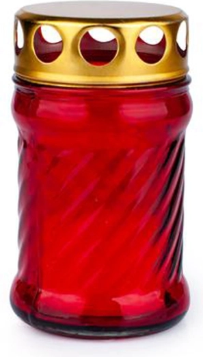 Provence üveg sírgyertya – égési idő 8 óra