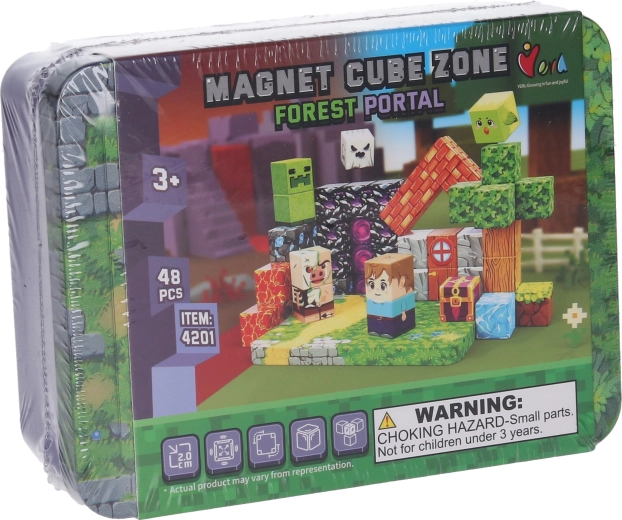 Magnet Cube Zone Forest Portal mágneses építőjáték (48 darab)