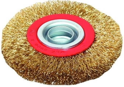 Körkefe 150 mm, hullámos sárgarézbevonatú drót 0,3 mm FESTA