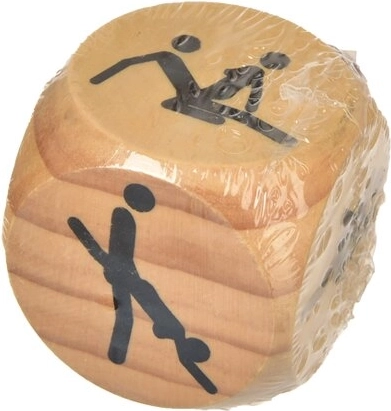 Fa dobókocka pároknak – Kamasutra 6 × 6 cm