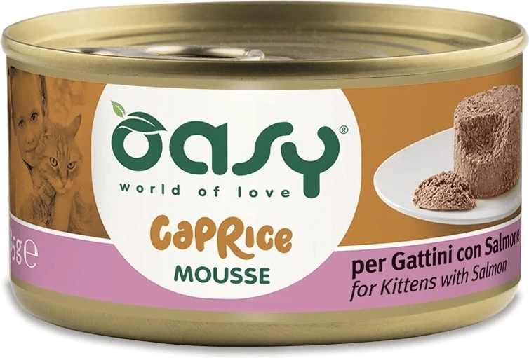 oasy caprice mousse kölyökmacskáknak lazaccal 85 g