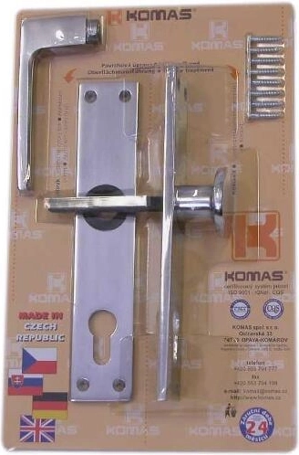 Ajtókilincs gombbal a cilindertestre, alumínium