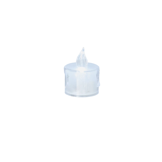 LED mécses, félátlátszó 3,5 × 4,5 cm – meleg fehér