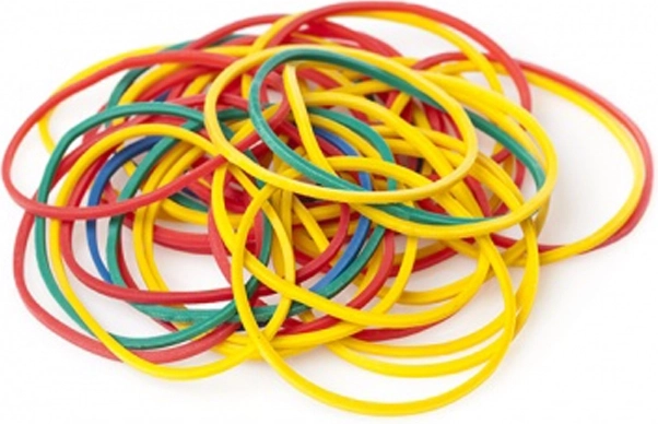 Többszínű gumigyűrűk – 100 darabos csomag
