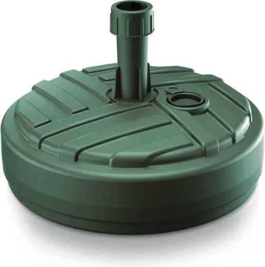 39 cm-es napernyőtalp – zöld műanyag állvány feltölthető kivitelben