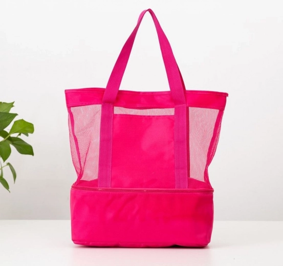 Rózsaszín piknikkosár