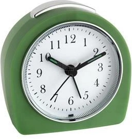 TFA analóg retro ébresztőóra háttérvilágítással, zöld