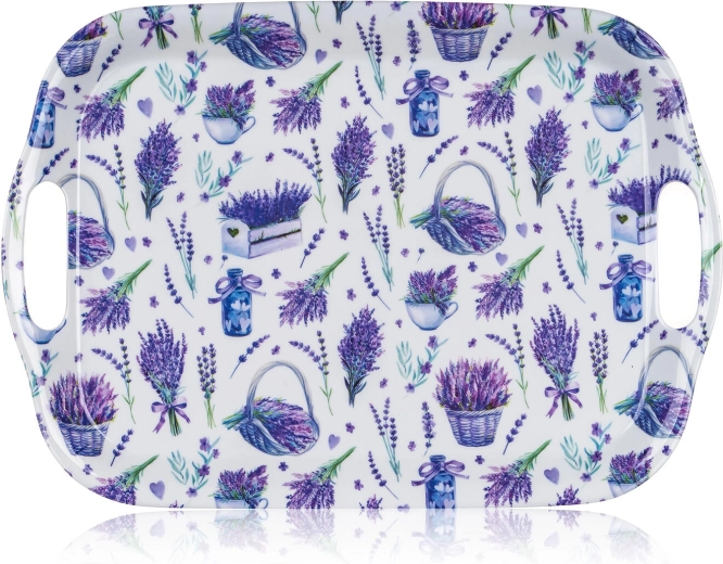 Melamin tál fogantyúkkal 36 × 25,5 cm NEW LAVENDER