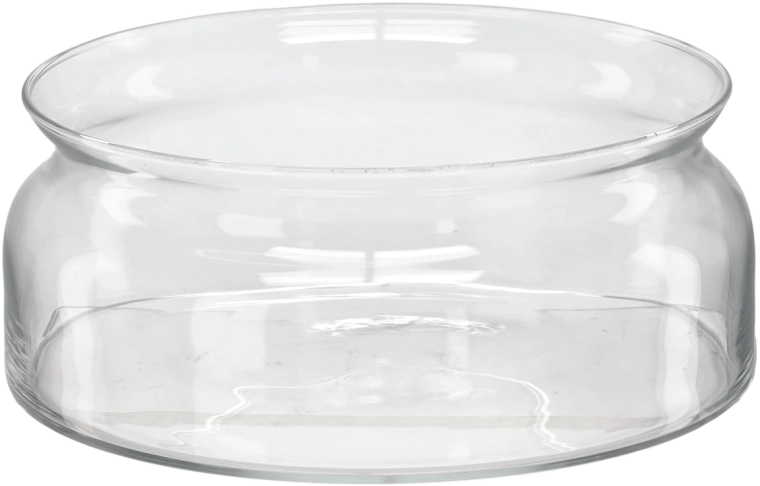Üvegsalátástál gömbölyű formával, 24 cm