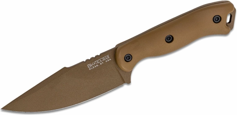 Univerzális kés KA-BAR Becker Harpoon 11,6 cm, homokbarna, Zytel, polimer tok