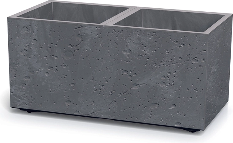Sierra Case virágláda betonhatással, 77 cm, marengo