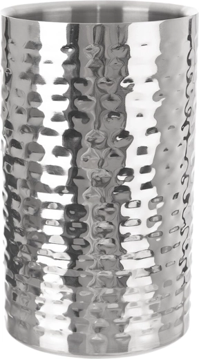 Kalapált felületű rozsdamentes borhűtő, 12 cm