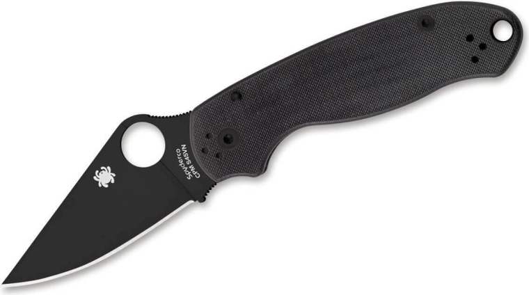 Spyderco Para 3 Black G10 zsebkés 7,5 cm – teljesen fekete