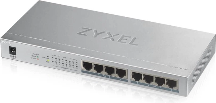 Zyxel GS1008HP 8 portos gigabites PoE+ switch