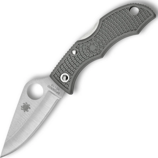 Spyderco Ladybug 3 könnyű zsebkés, szatén VG-10 penge, foliage green FRN 4,9 cm