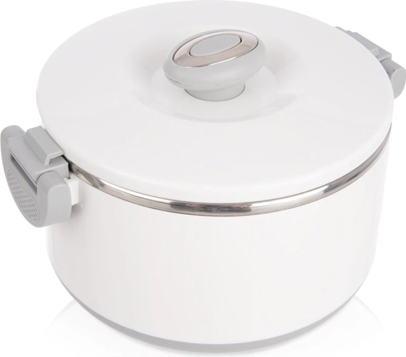 Rozsdamentes acél ételhordó termosz 1,6 l, fehér