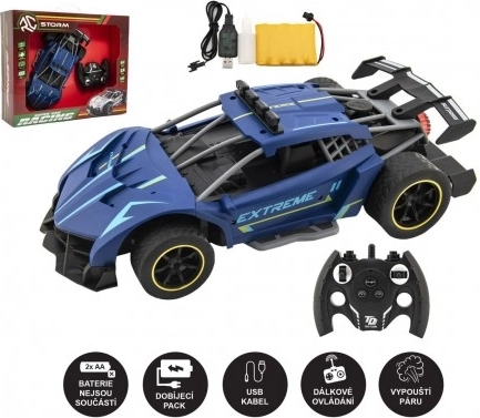 RC autó Sport gőzeffekttel, kék, 2,4 GHz