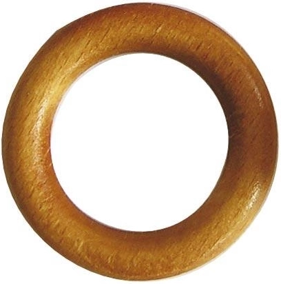 Világos fa függönykarika szett (10 db)