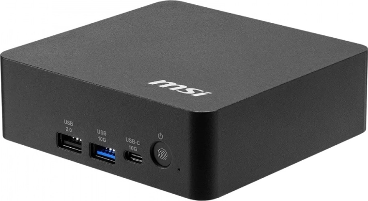 MSI Cubi NUC AI+ mini PC (Intel Core Ultra 5 322, OS nélkül, Wi‑Fi, Bluetooth), fekete