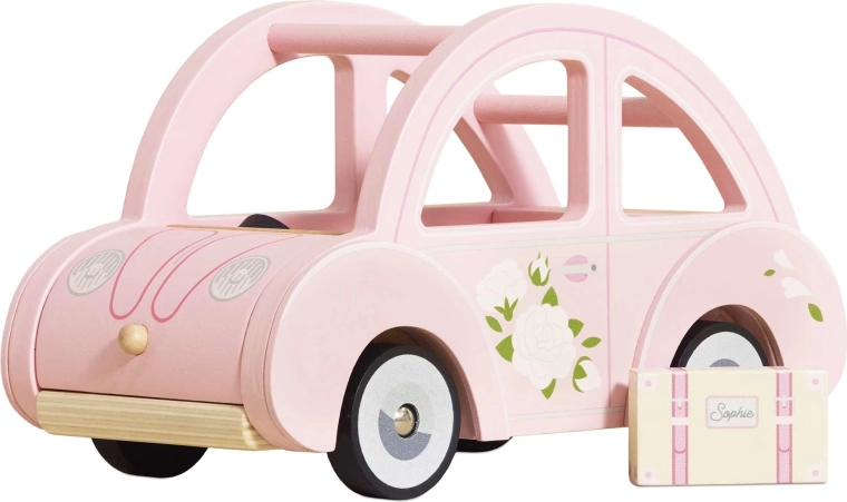 Sophie rózsaszín fa retro kisautó – Le Toy Van