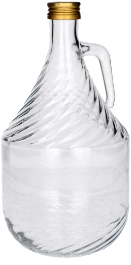 Üvegballon 2 l fém csavaros kupakkal