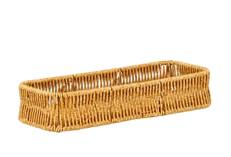 Téglalap alakú rusztikus kenyérkosár 28,5 × 11 × 5,5 cm