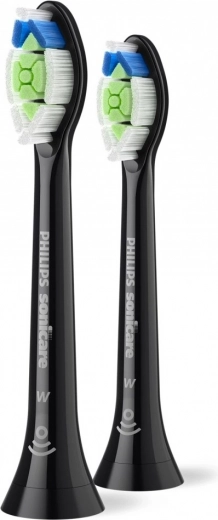 Philips Sonicare Optimal White pótfej, 2 db, fekete