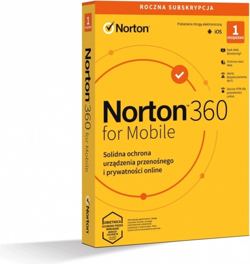 norton 360 mobile – 1 felhasználó és 1 eszköz 1 éves előfizetése