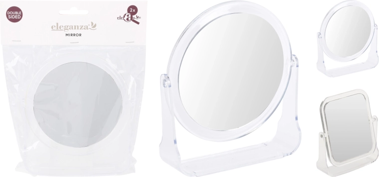 Chomik kozmetikai tükör LED világítással, 5x nagyítás, 13 × 14 cm