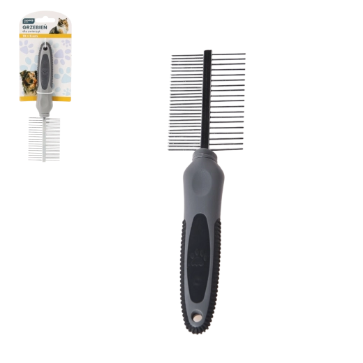 Kétoldalas fésű kutyáknak és macskáknak 19 × 5 cm