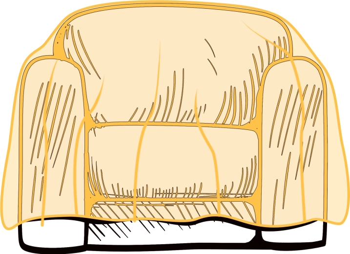 Védő műanyag huzat egyszemélyes kanapéra 243,8 × 137,2 cm, 50 mikron