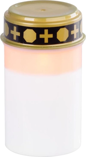 MagicHome temetői LED gyertya, 12 cm, fehér