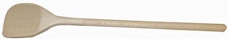 Fából készült kerek főzőkanál sarokkal, 30 cm