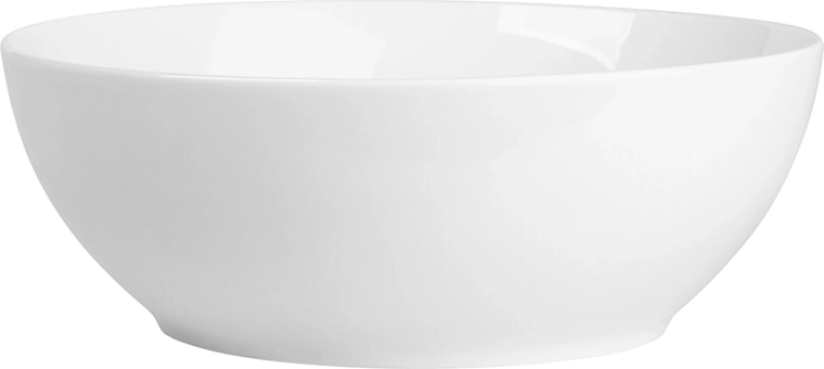 MariaPaula Klasyka klasszikus fehér porcelán salátástál, kerek, 23 cm, 1750 ml