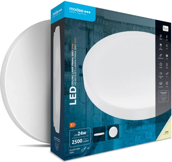 Modee kerek mennyezeti LED lámpa PMMA 24 W 4000 K IP44
