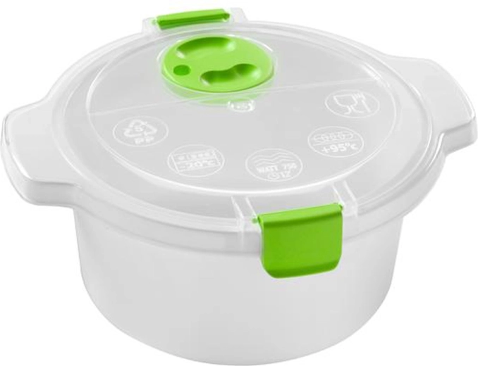 HEIDRUN 0,8 l mikrózhullámú sütőbe való műanyag doboz fedővel