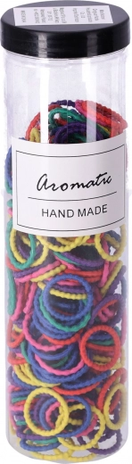 300 darabos hajgumi készlet – pasztell IV. típus, vegyes színek