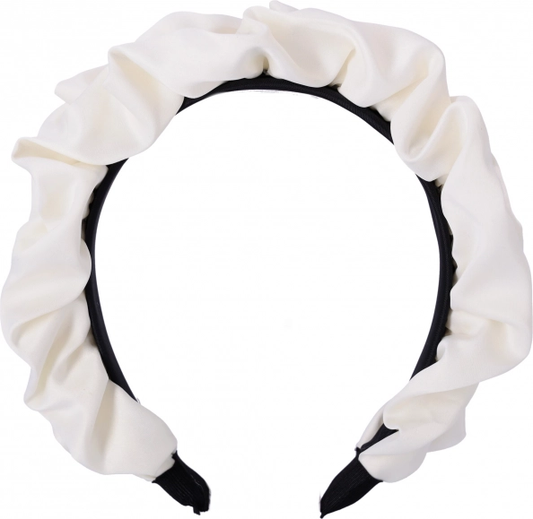Szatén hajpánt - fehér