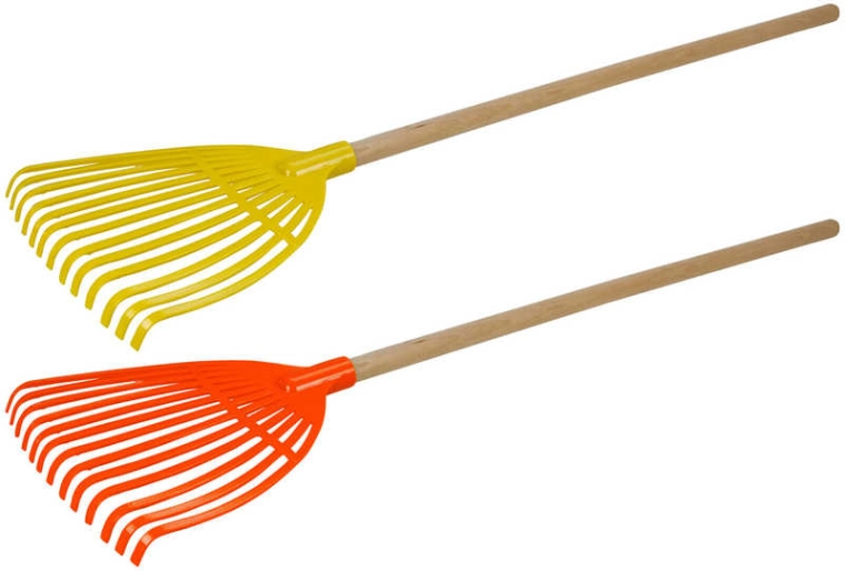 Gyerek kerti gereblye fa fogantyúval Lena